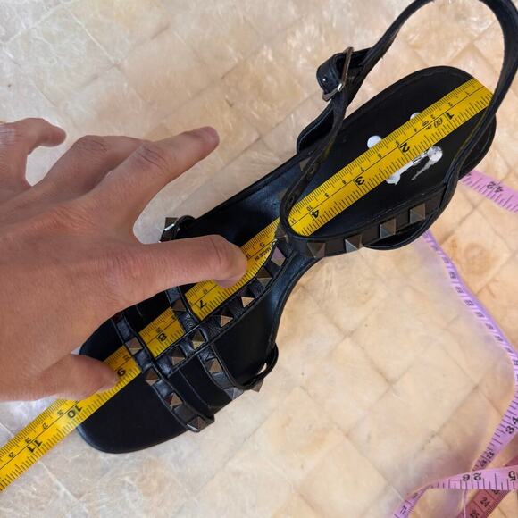 Vaneli Rockstud Heels studded strappy sandals NEW Midge black leather $175 - Picture 12 of 13